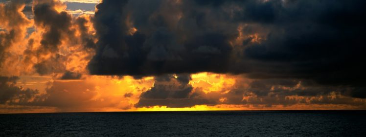 clouds, Skyscapes, Sea HD Wallpaper Desktop Background