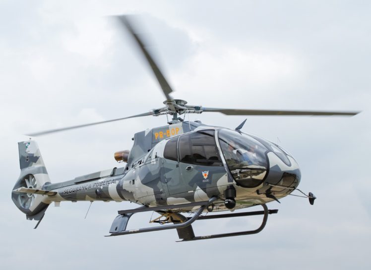 aircraft, Helicopter, Eurocopter, Ec130, Police, Paranaa, Brazil, 4000×2916 HD Wallpaper Desktop Background