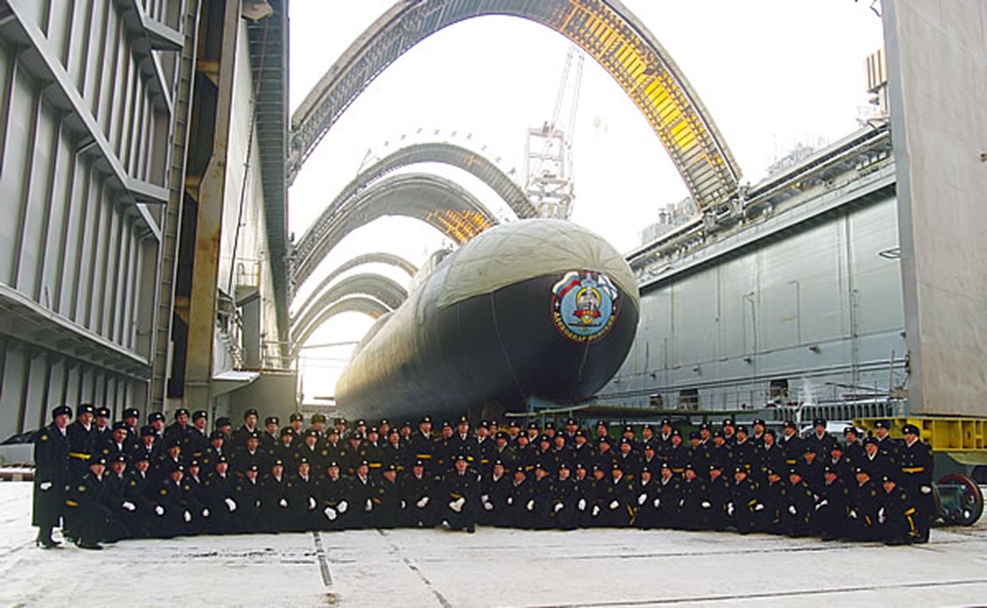 submarine, Shipyard, Russia, Sevmash, Russian, Red star, 4000x2467 Wallpaper