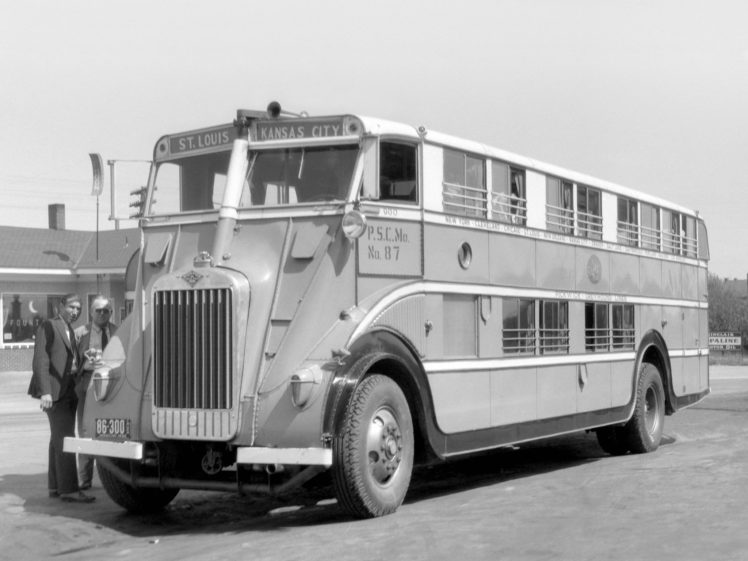1930, Pickwick, Duplex, Nite, Coach, Bus, Transport, Semi, Tractor, Retro HD Wallpaper Desktop Background
