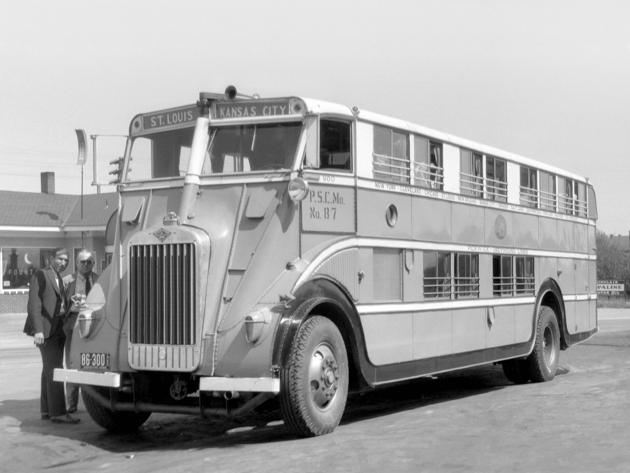 1930, Pickwick, Duplex, Nite, Coach, Bus, Transport, Semi, Tractor, Retro Wallpaper