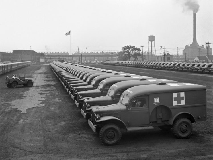 1942, Dodge, Wc 54, Ambulance,  t214 , Military, 4×4, Retro, Emergency HD Wallpaper Desktop Background