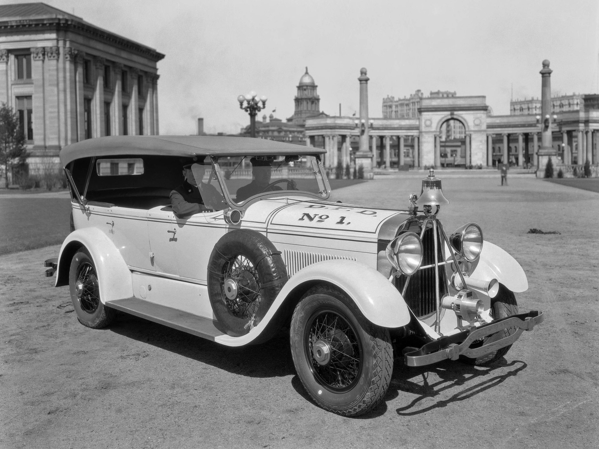 1927, Lincoln, Model l, Touring, Staff, Retro Wallpaper