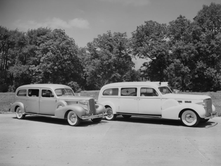 1937, Meteor, Cadillac, V 8, Series 38 75, Ambulance, Emergency, Stationwagon, Retro HD Wallpaper Desktop Background