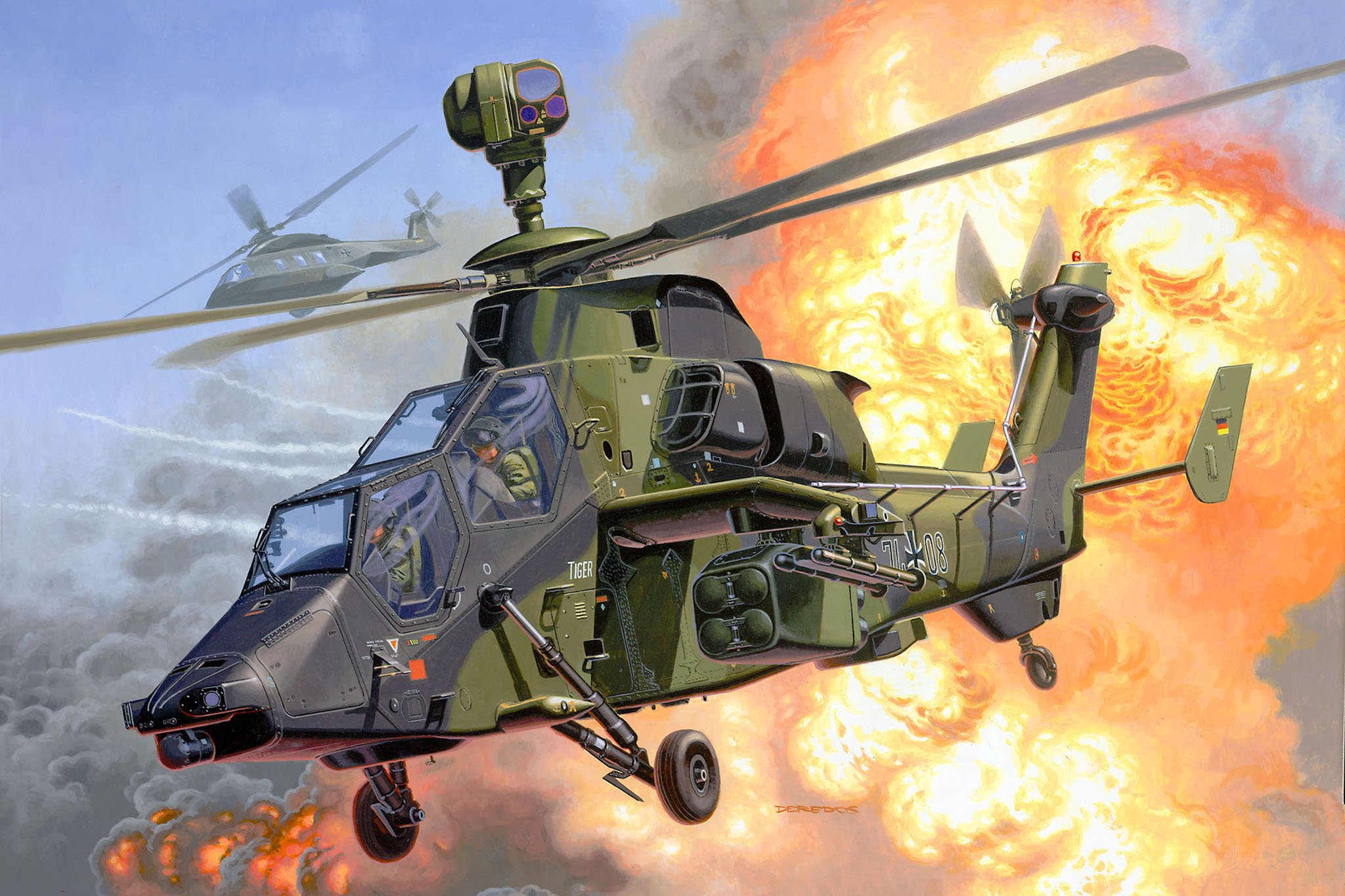 eurocopter, Tiger, Attack, Helicopter, Aircraft,  41 Wallpaper