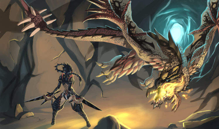 monster, Hunter, Anime HD Wallpaper Desktop Background