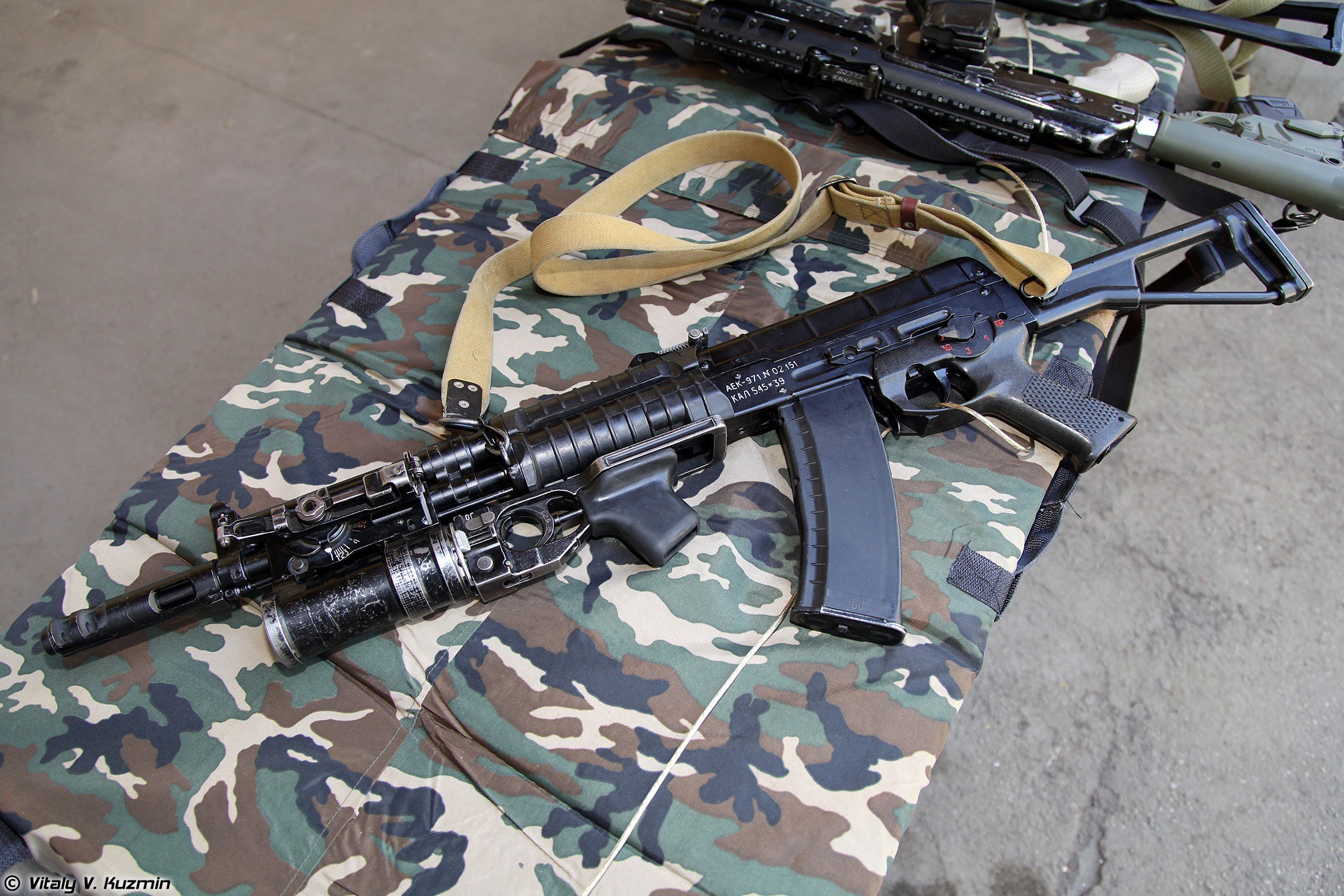 russia, Army, Troops, Special forces, Military, Russian, Firearms, Osn saturn, 5, 45x39, Assault, Rifle, Aek 971, With, Gp 25 Wallpaper