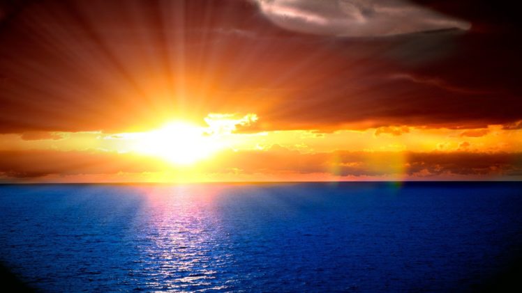 sun, Oceans, Skies HD Wallpaper Desktop Background