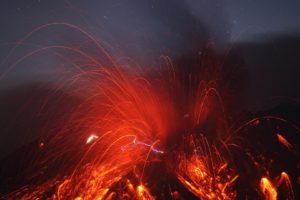 nature, Volcanoes, Lava, Eruption