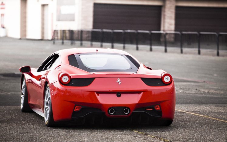 cars, Ferrari, Ferrari, 458, Italia, Industrial, Plants, Red, Cars HD Wallpaper Desktop Background