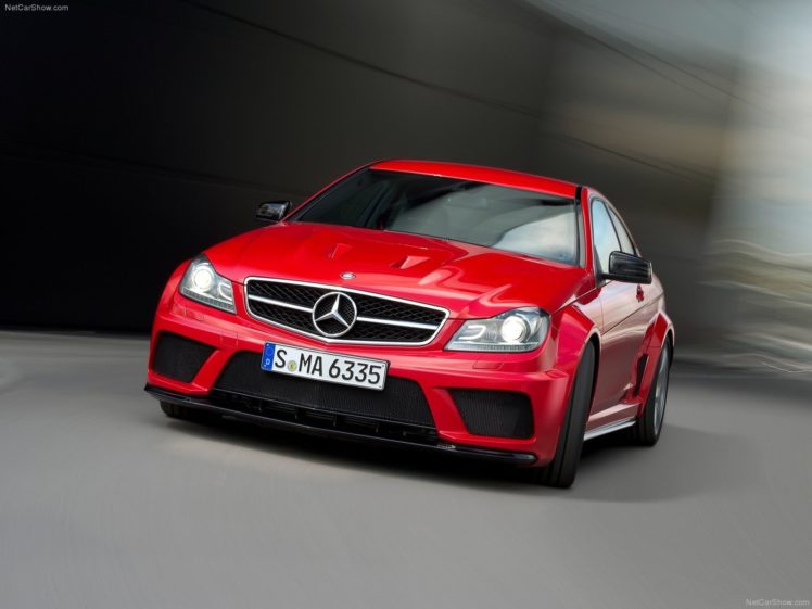 red, Cars, Coupe, Mercedes, Benz, C63, Mercedes benz, Black, Series, Mercedes, C, 63, Amg HD Wallpaper Desktop Background