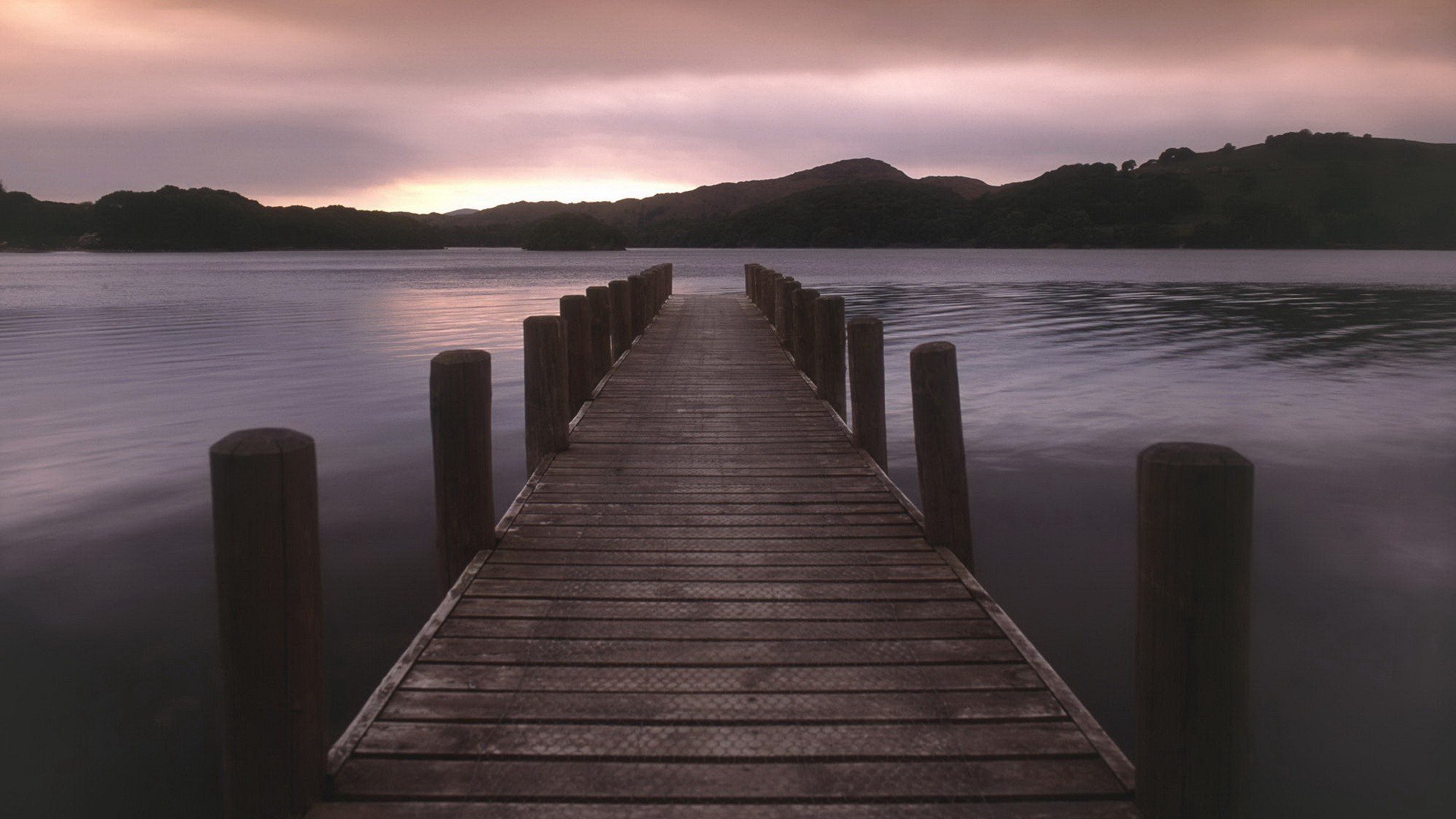 sunset, Lakes Wallpaper