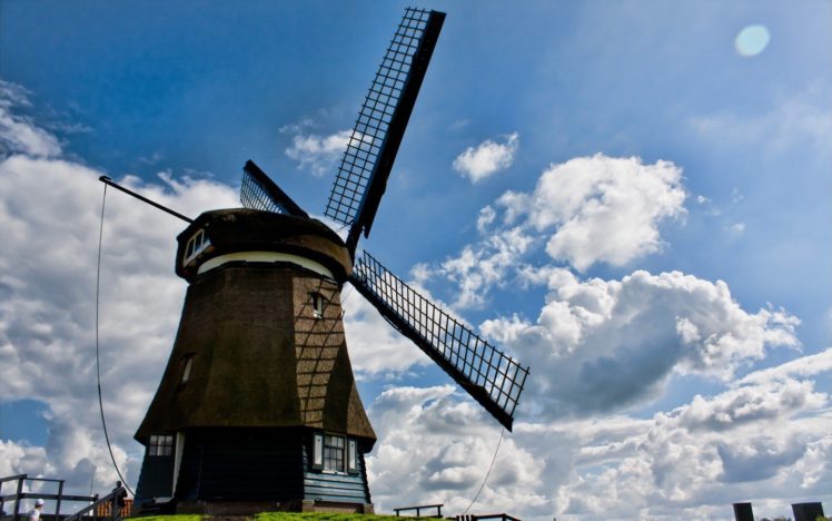 holland, Windmills HD Wallpaper Desktop Background