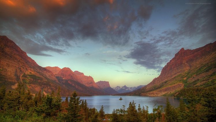mountains, Lakes HD Wallpaper Desktop Background