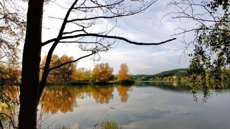 water, Landscapes, Trees, Lakes HD Wallpaper Desktop Background
