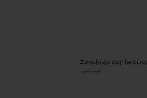 minimalistic, Zombies, Gray, Brain, The, Walking, Dead, Eat