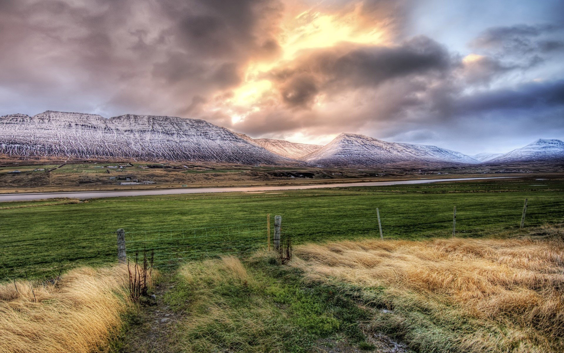 mountains, Hdr, Photography Wallpaper