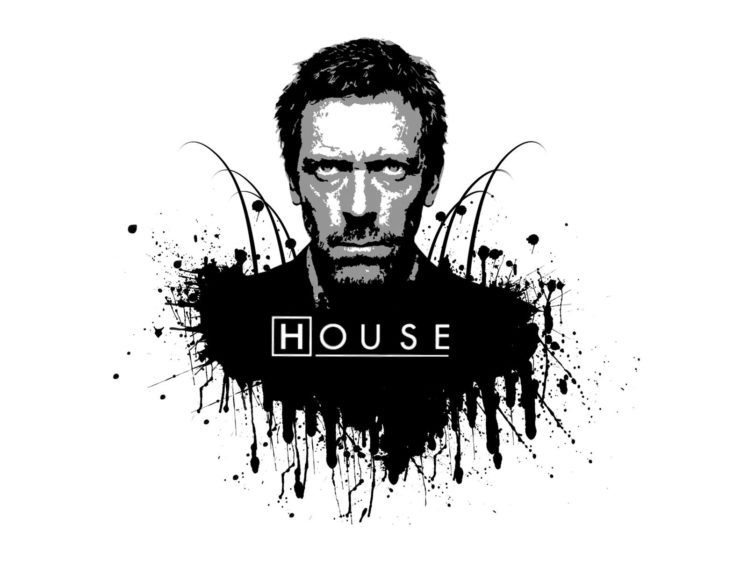 black, And, White, Hugh, Laurie, Gregory, House, House, M, HD Wallpaper Desktop Background