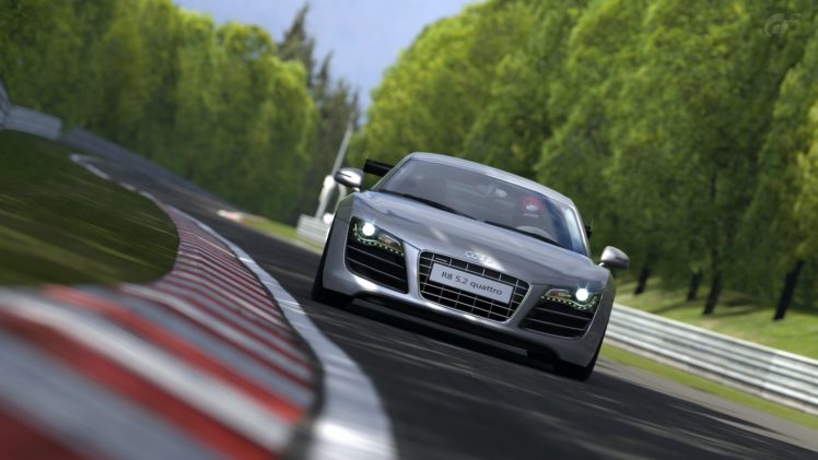video, Games, Cars, Audi, Audi, R8, Gran, Turismo, 5, Naia HD Wallpaper Desktop Background
