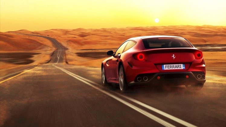 cars, Red, Cars, Ferrari, Ff, Photo, Manipulation HD Wallpaper Desktop Background