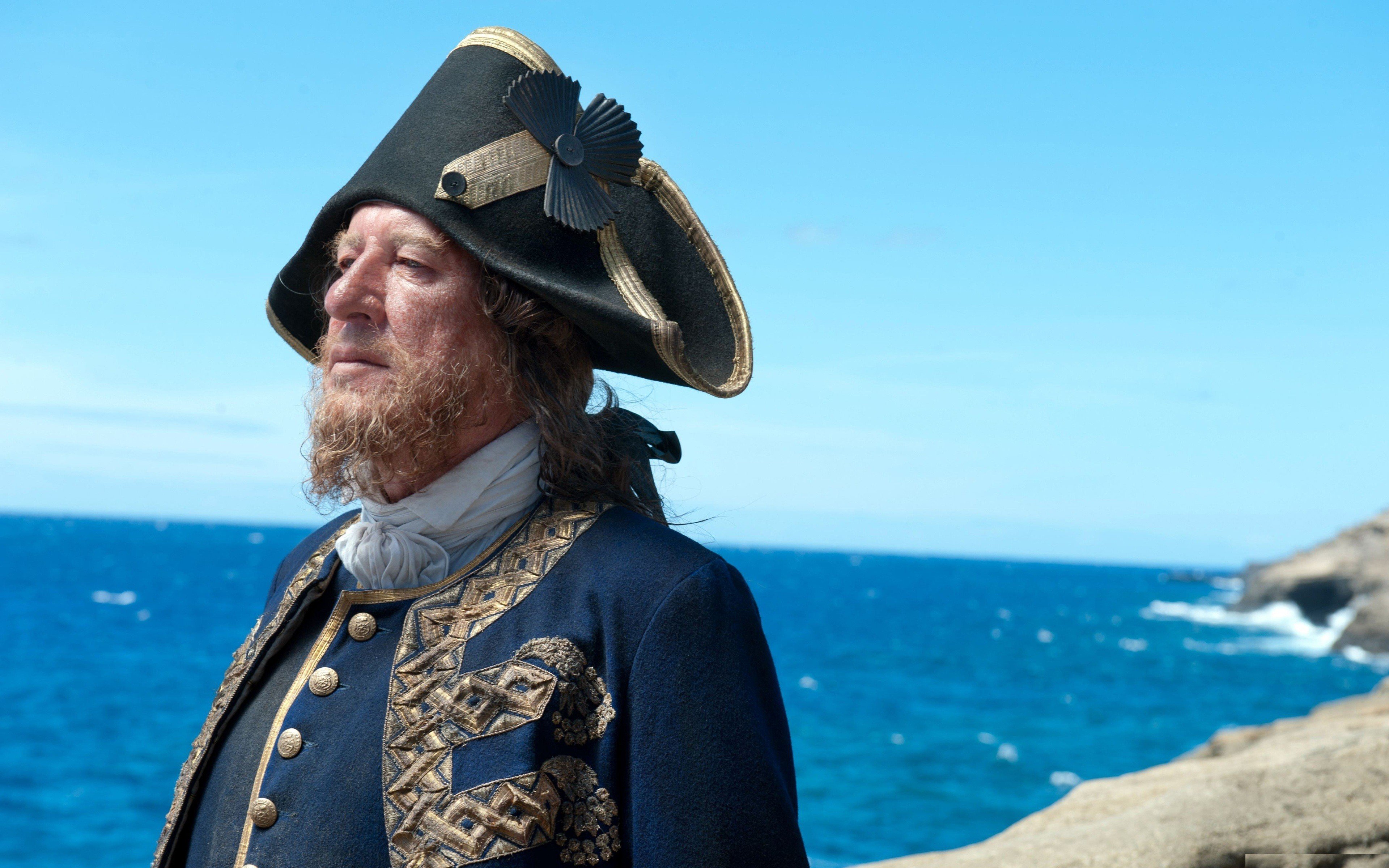 pirates, Of, The, Caribbean, Geoffrey, Rush, Pirates, Of, The, Caribbean, On, Stranger, Tides, Captain, Hector, Barbossa Wallpaper