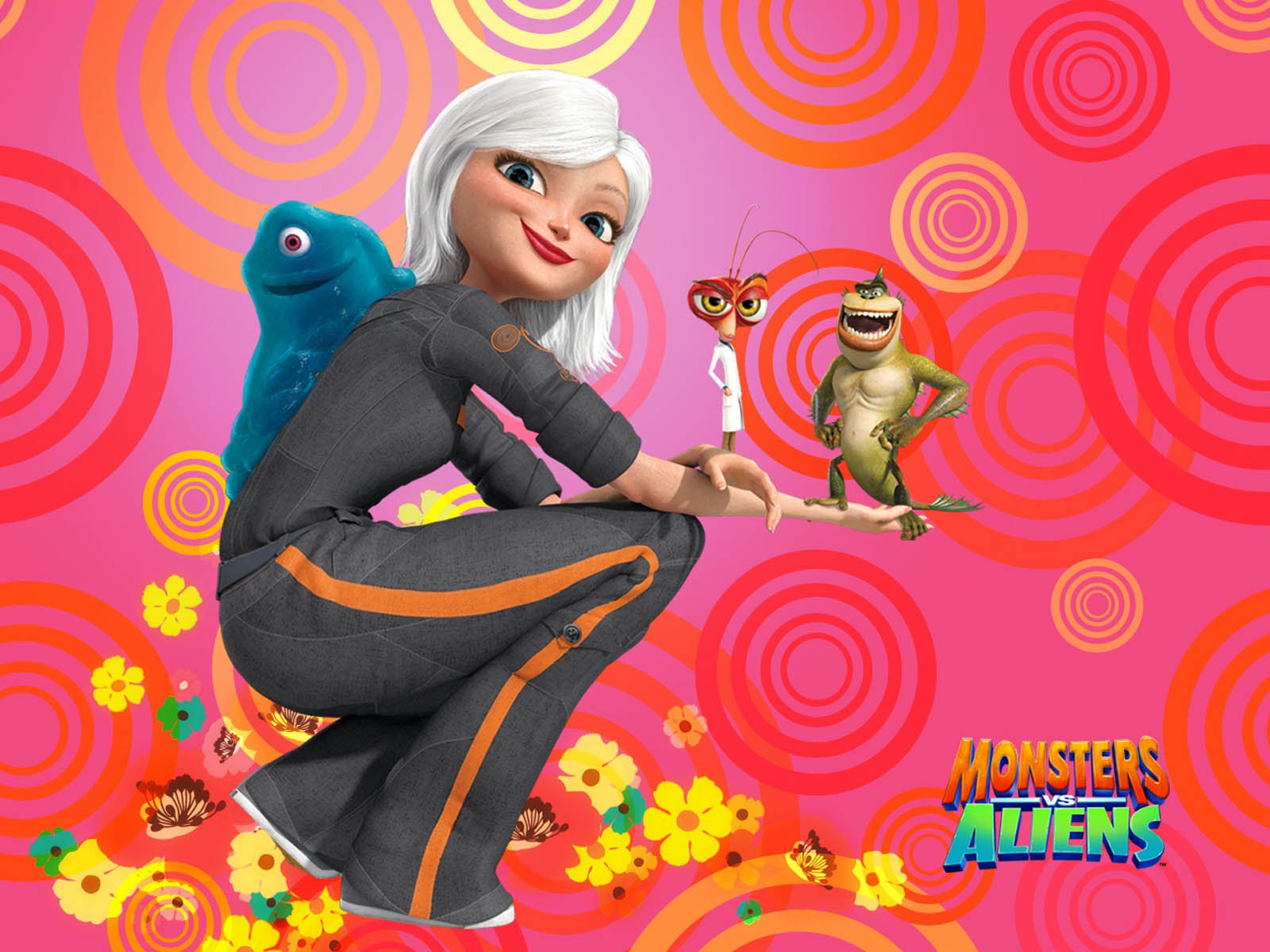 monsters vs aliens, Cartoon, Animation, Sci fi, Monsters, Aliens