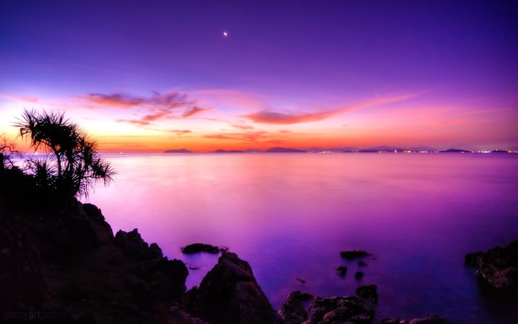 sunset, Moonrise 2560×1600, 4000×2500 HD Wallpaper Desktop Background