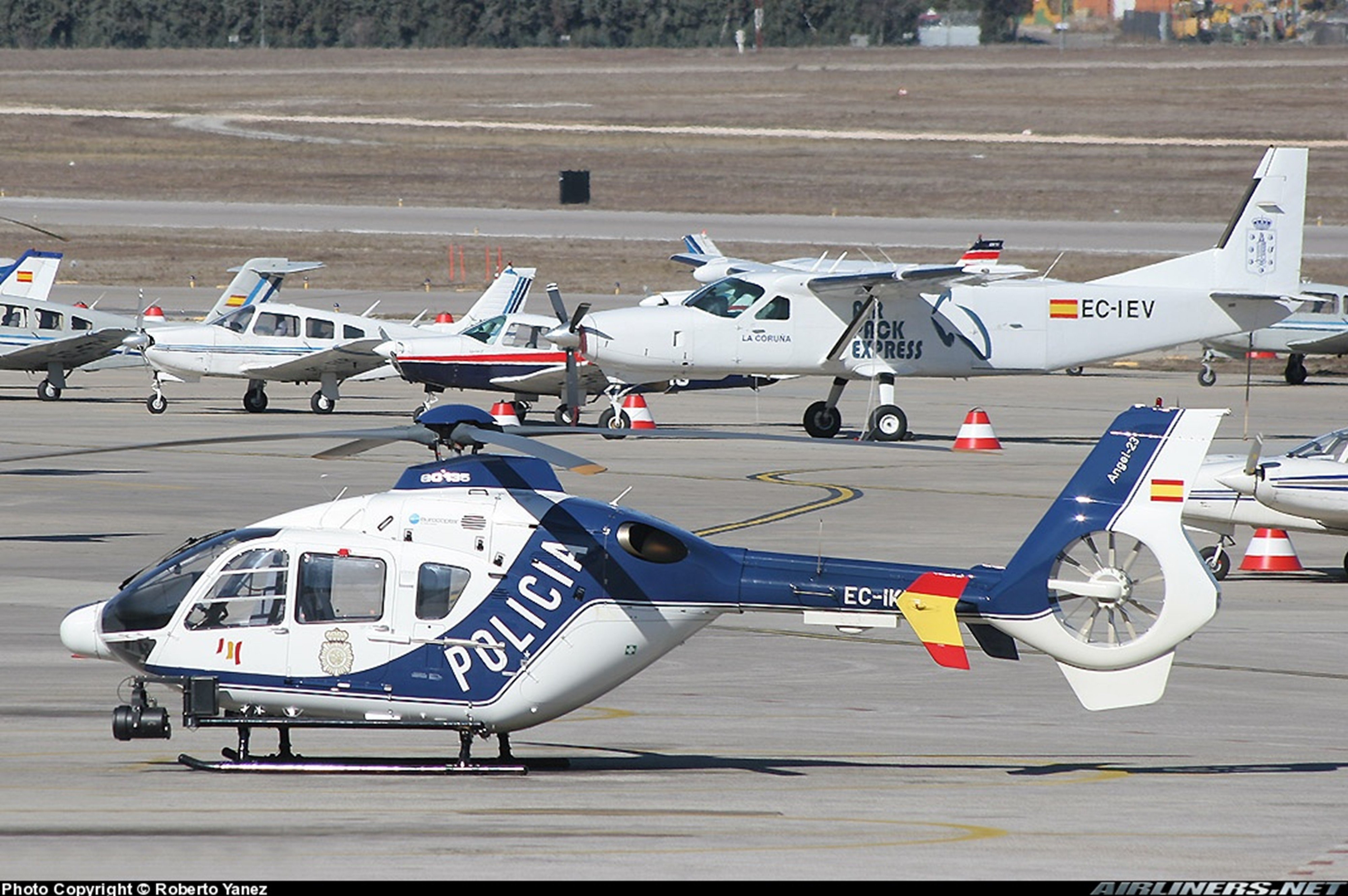 helicopter, Aircraft, Police, Spain Wallpaper