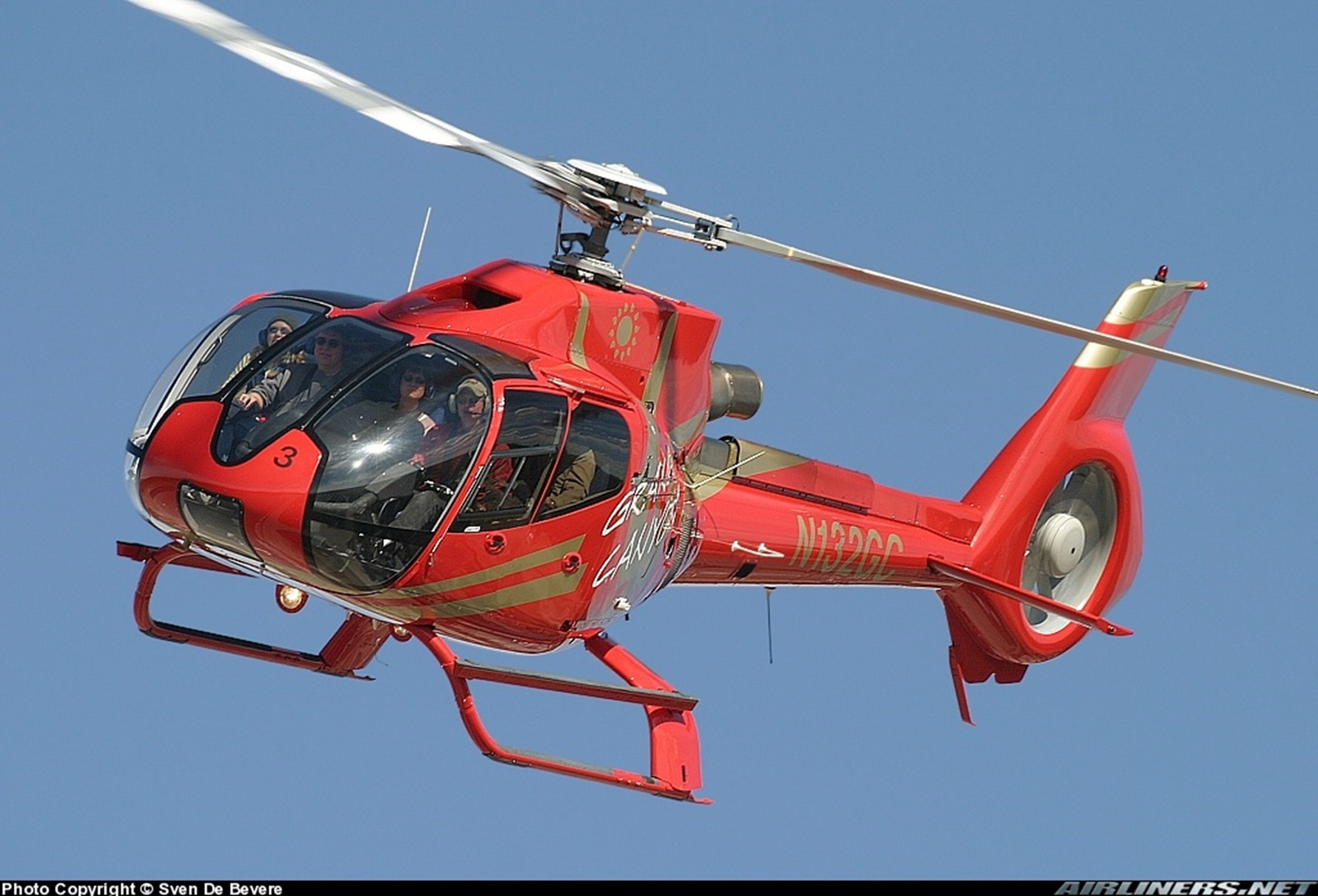 helicopter, Aircraft, Red Wallpaper