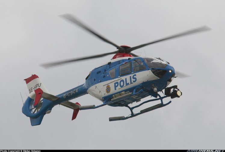 helicopter, Aircraft, Police, Sweden, Eurocopter, Ec 135 HD Wallpaper Desktop Background