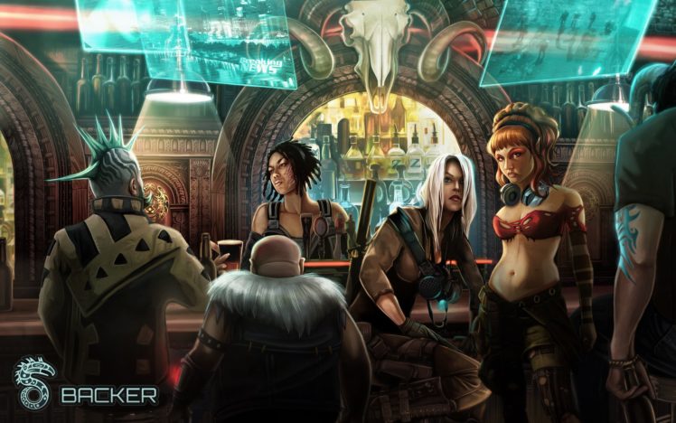 shadowrun, Cardgame, Game, Mmo, Online, Fantasy, Sci fi, Warrior, Fighting, Cyberpunk, Shooter,  13 HD Wallpaper Desktop Background