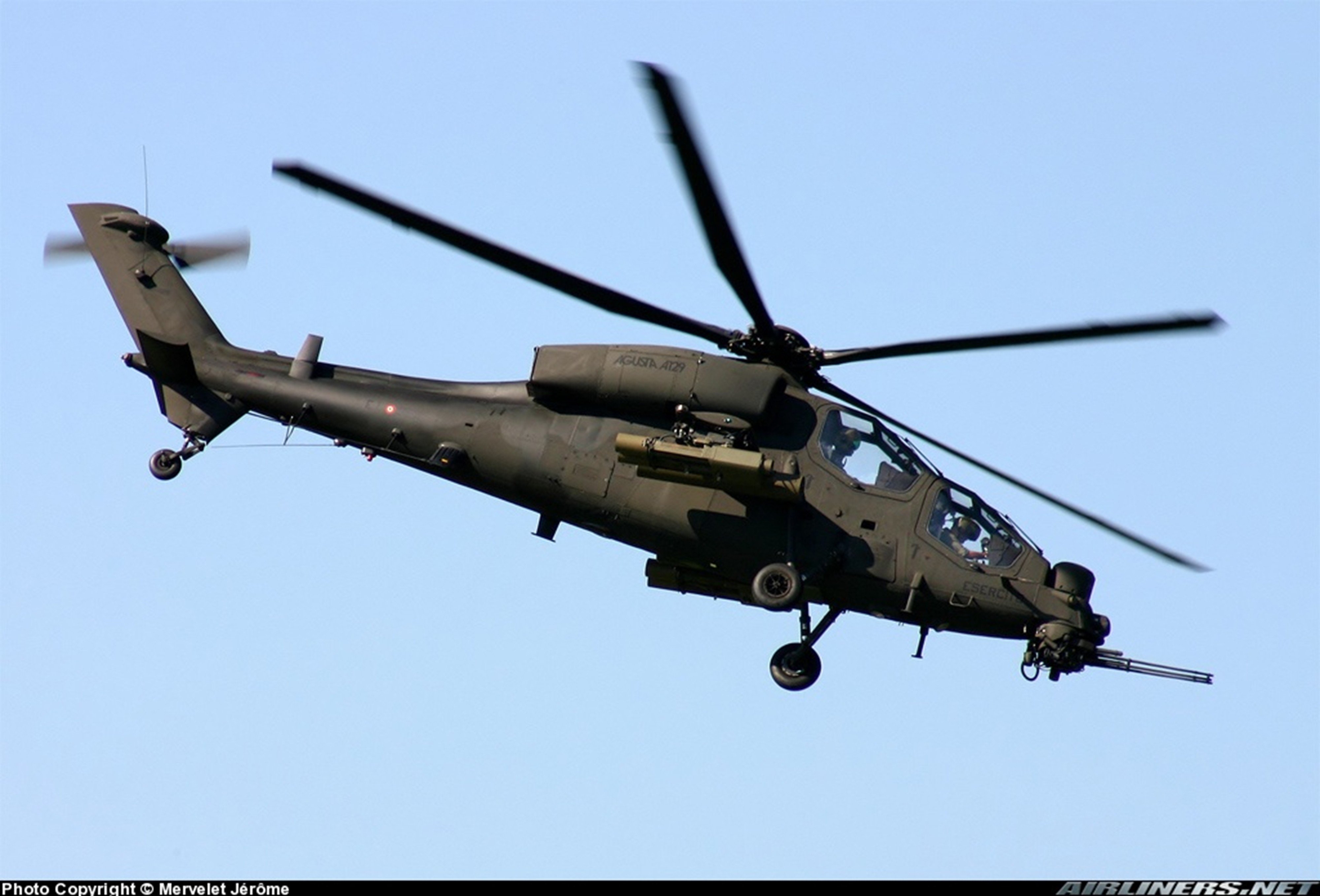 helicopter, Aircraft, Attack, Military, Army, Italy, Agusta, A 129 ...