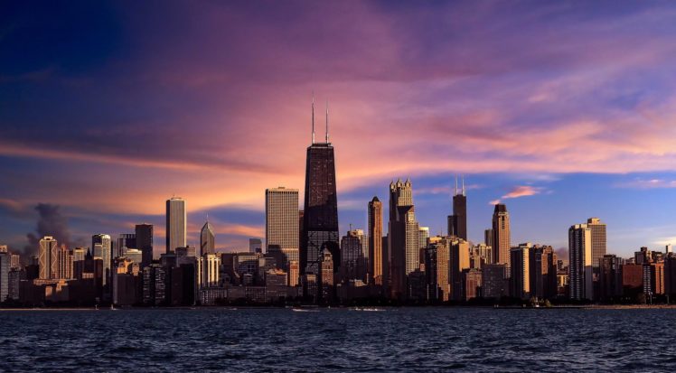 city, Chicago, River, Illinois HD Wallpaper Desktop Background