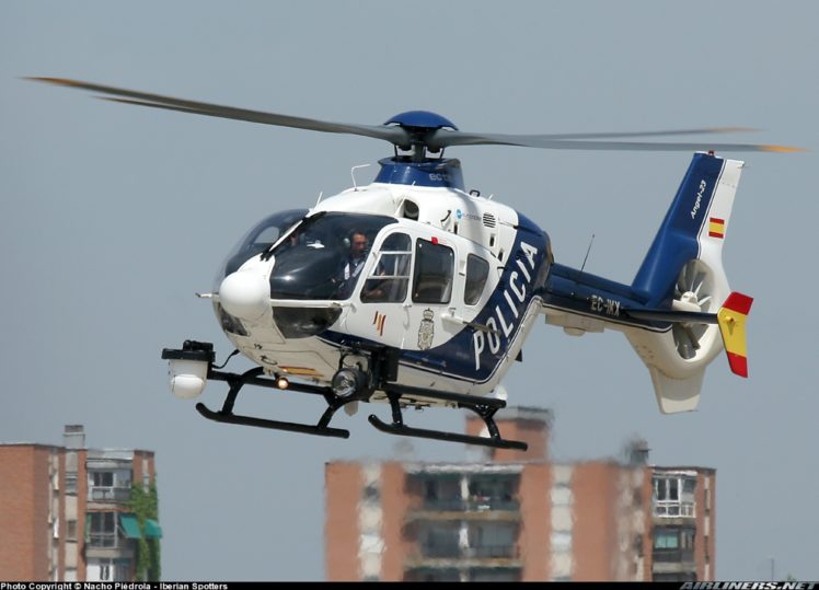 helicopter, Aircraft, Police, Eurocopter, Ec 135, Spain HD Wallpaper Desktop Background