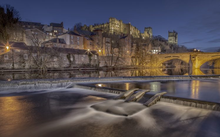 river, Castle, Buildings, Timelapse, Night, Lights HD Wallpaper Desktop Background