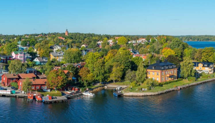 sweden, Houses, Rivers, Stockholm, Vaxholm, Cities HD Wallpaper Desktop Background