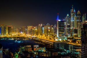 united, Arab, Emirates, Houses, Dubai, Megapolis, Night, Cities