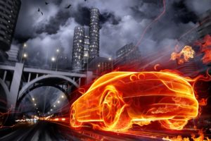 cg, Digital, Art, Manip, Fire, Flames, Cities, Dark, Bridges, Architecture