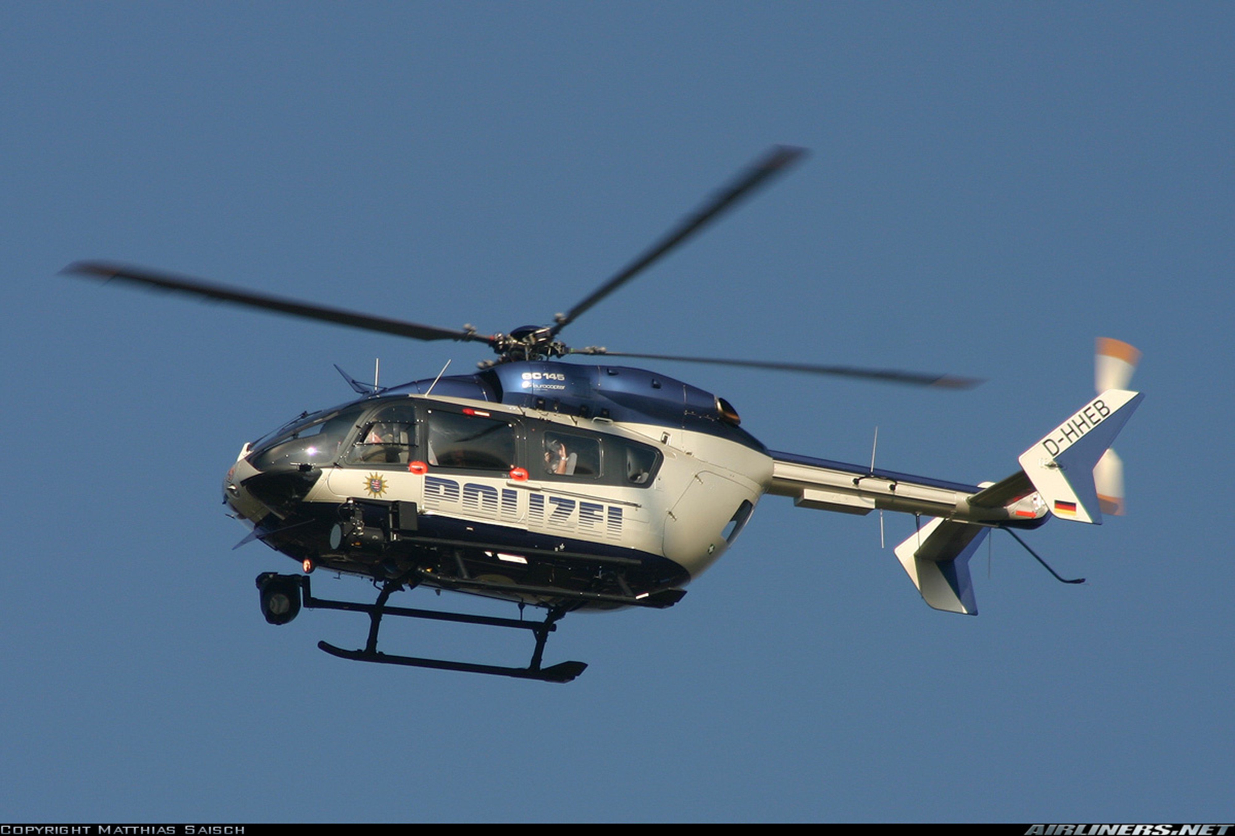 helicopter, Aircraft, Police, Germany, Eurocopter, Ec 145 Wallpaper