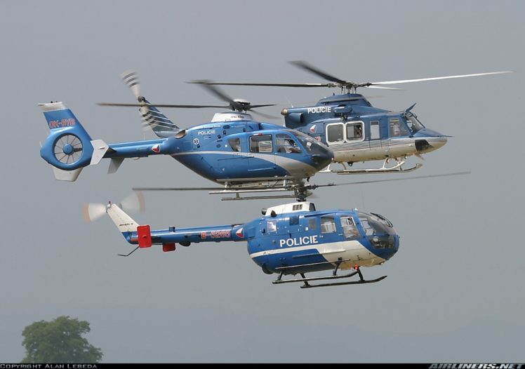 helicopter, Aircraft, Police, Czech republic HD Wallpaper Desktop Background