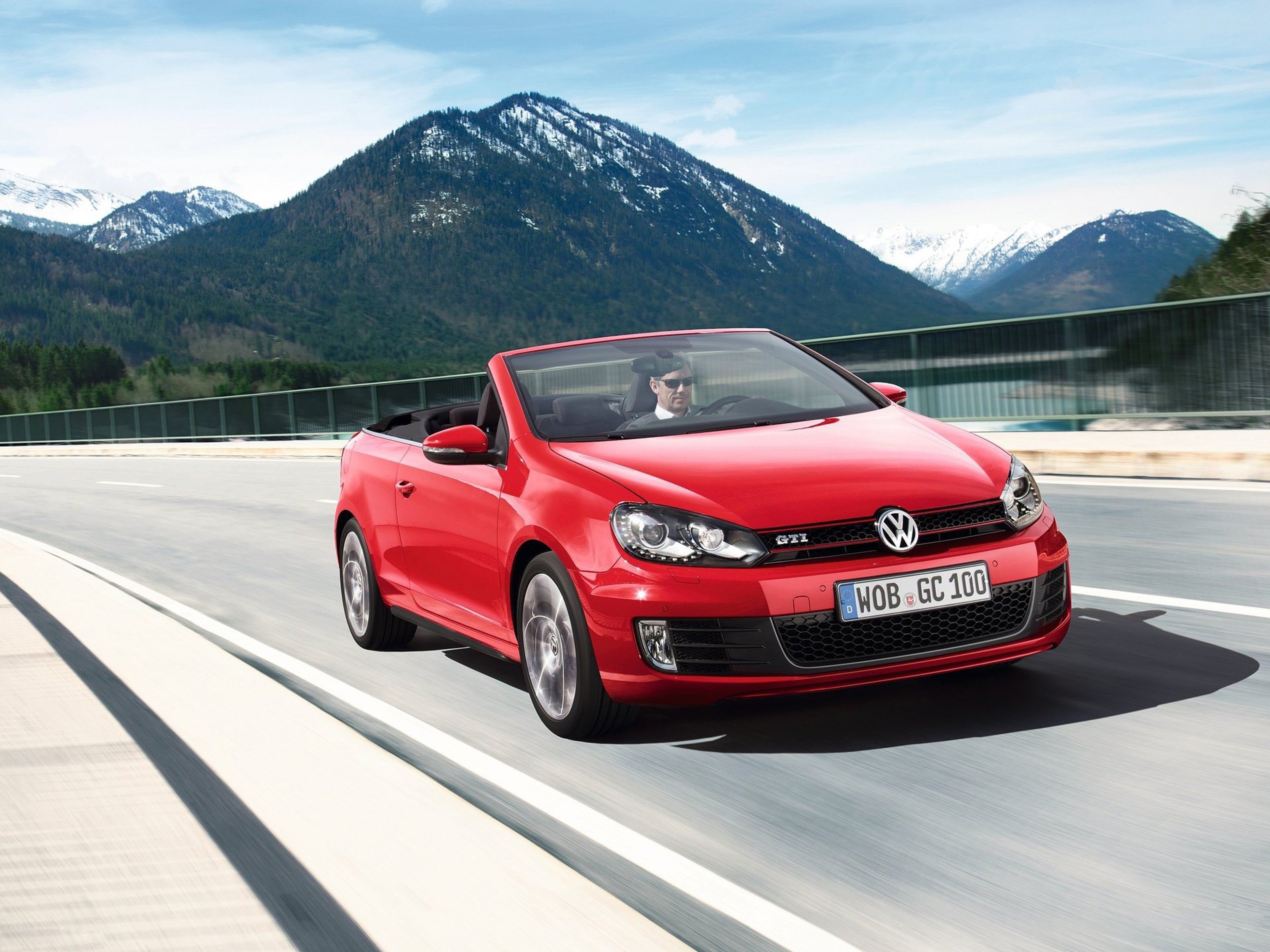 2012, Volkswagen, Golf, Gti, Cabriolet, Car, Red, Convertible, 4000x3000 Wallpaper