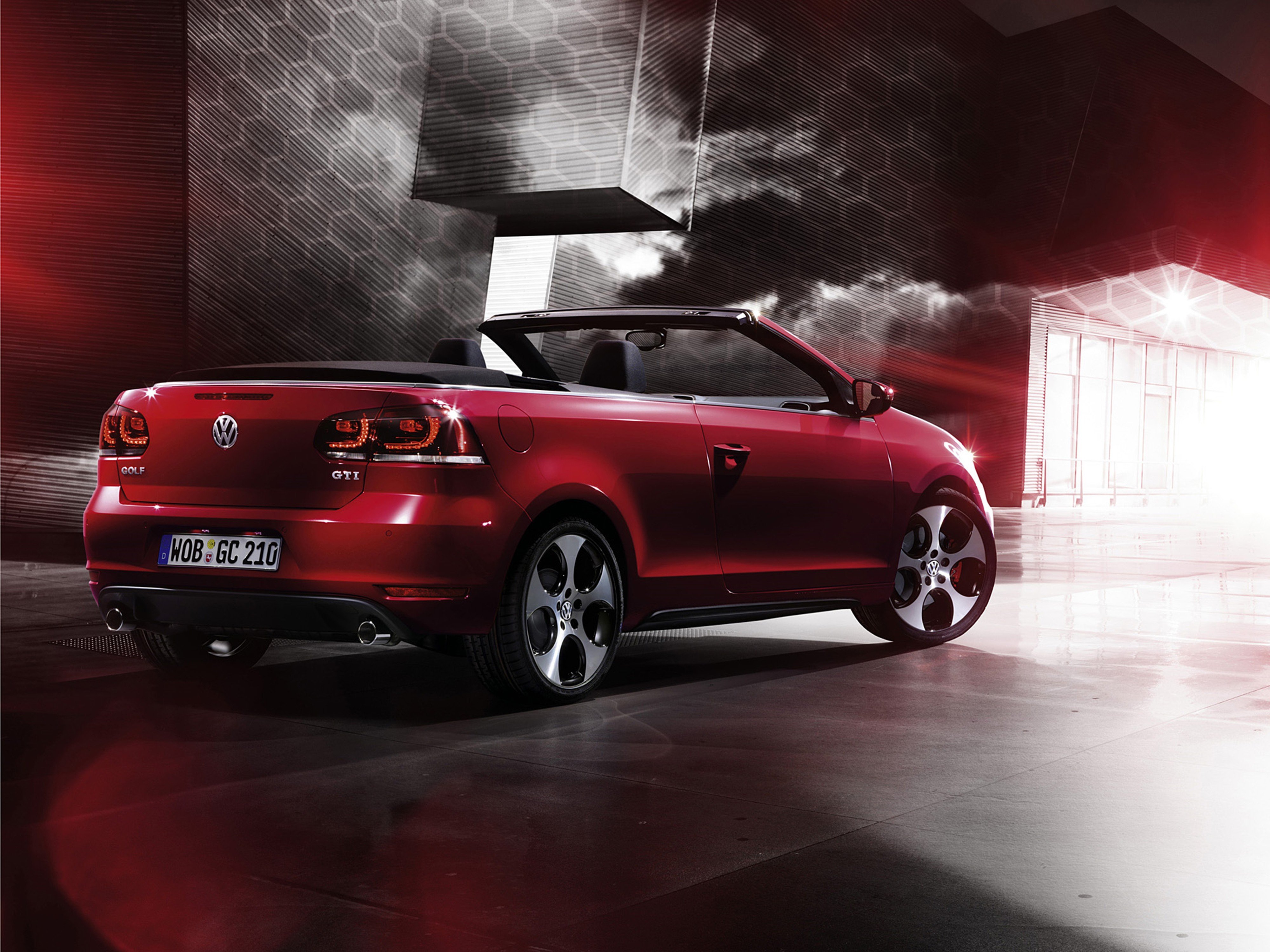 2012, Volkswagen, Golf, Gti, Cabriolet, Car, Red, Convertible, 4000x3000 Wallpaper