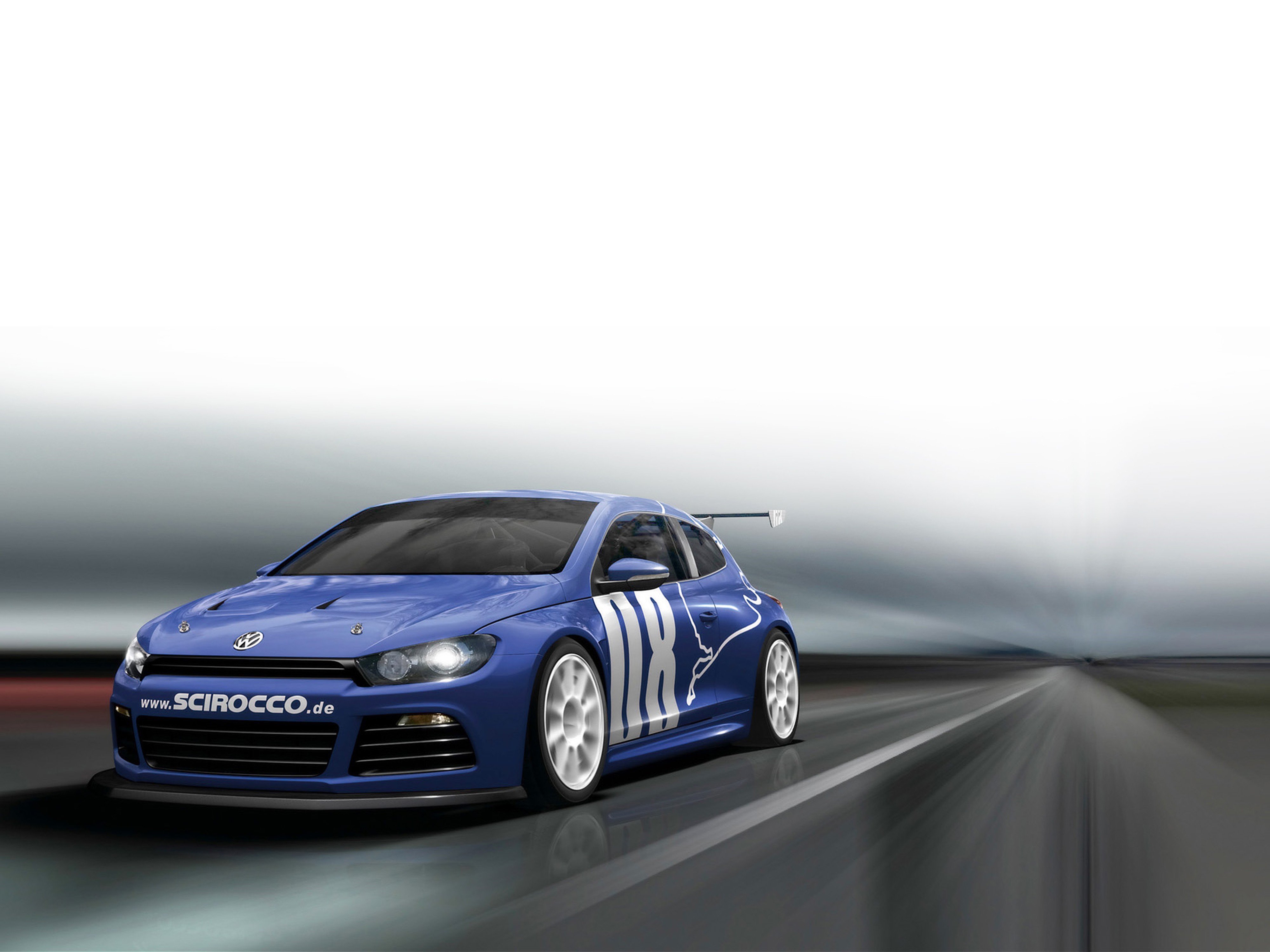 2008, Volkswagen, Scirocco, Gt24, Race, Car, Racing, Blue, 4000x3000 Wallpaper