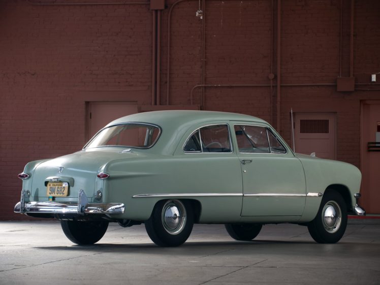 1950, Ford, Custom, Deluxe, Tudor, Sedan,  70b , Retro HD Wallpaper Desktop Background