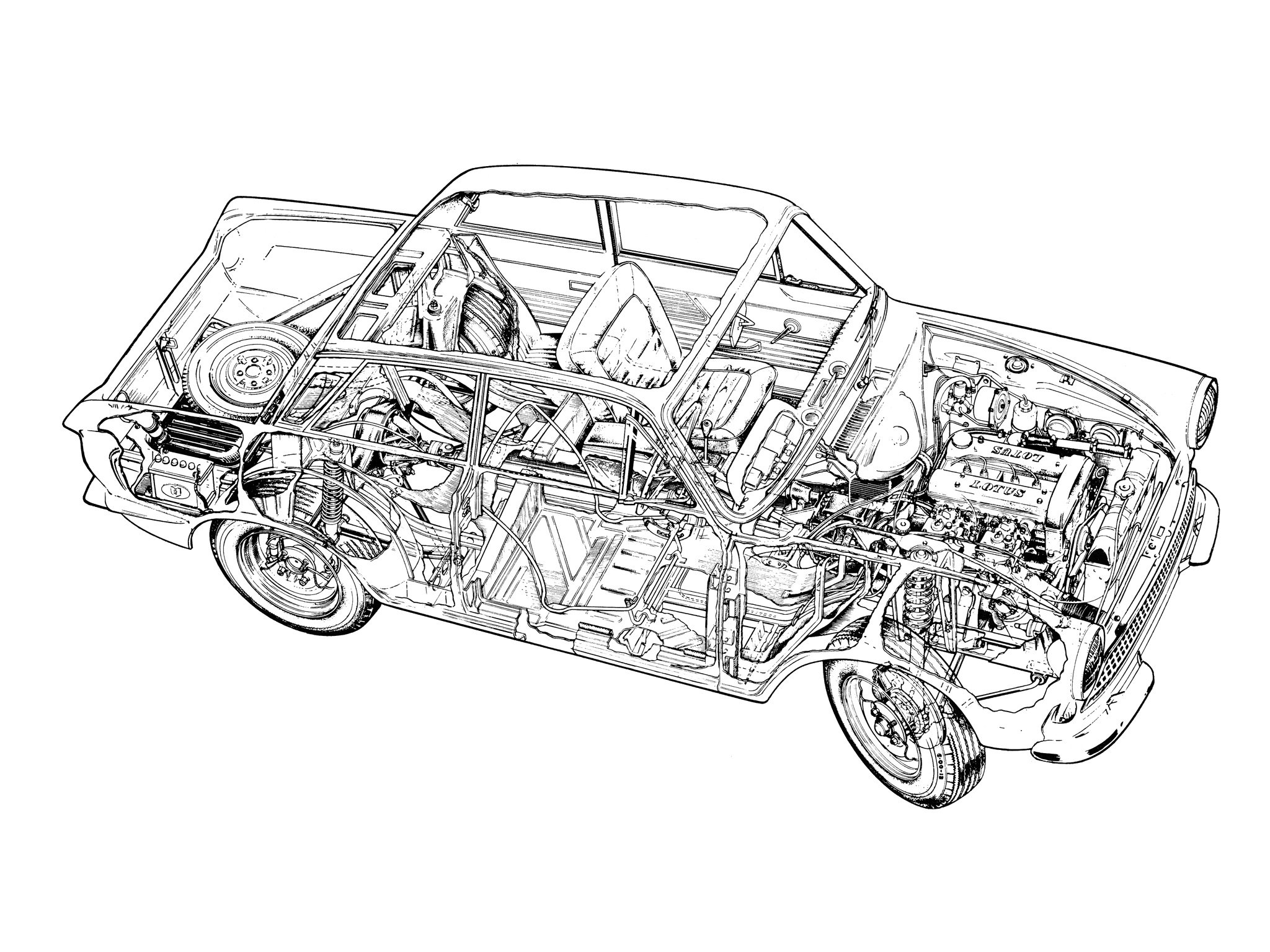 1963 66, Ford, Cortina, Lotus,  mki , Race, Racing, Classic, Lotus, Interior, Engine Wallpaper