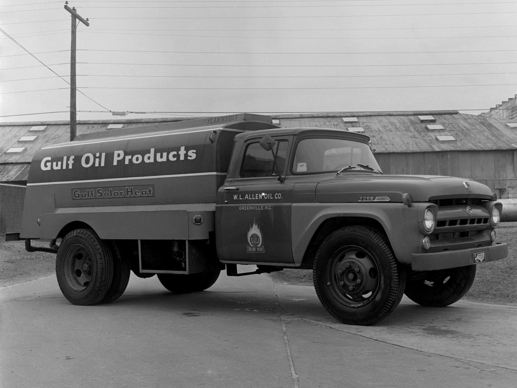 1957, Ford, F 600, Tanker, Semi, Tractor, Retro Wallpaper