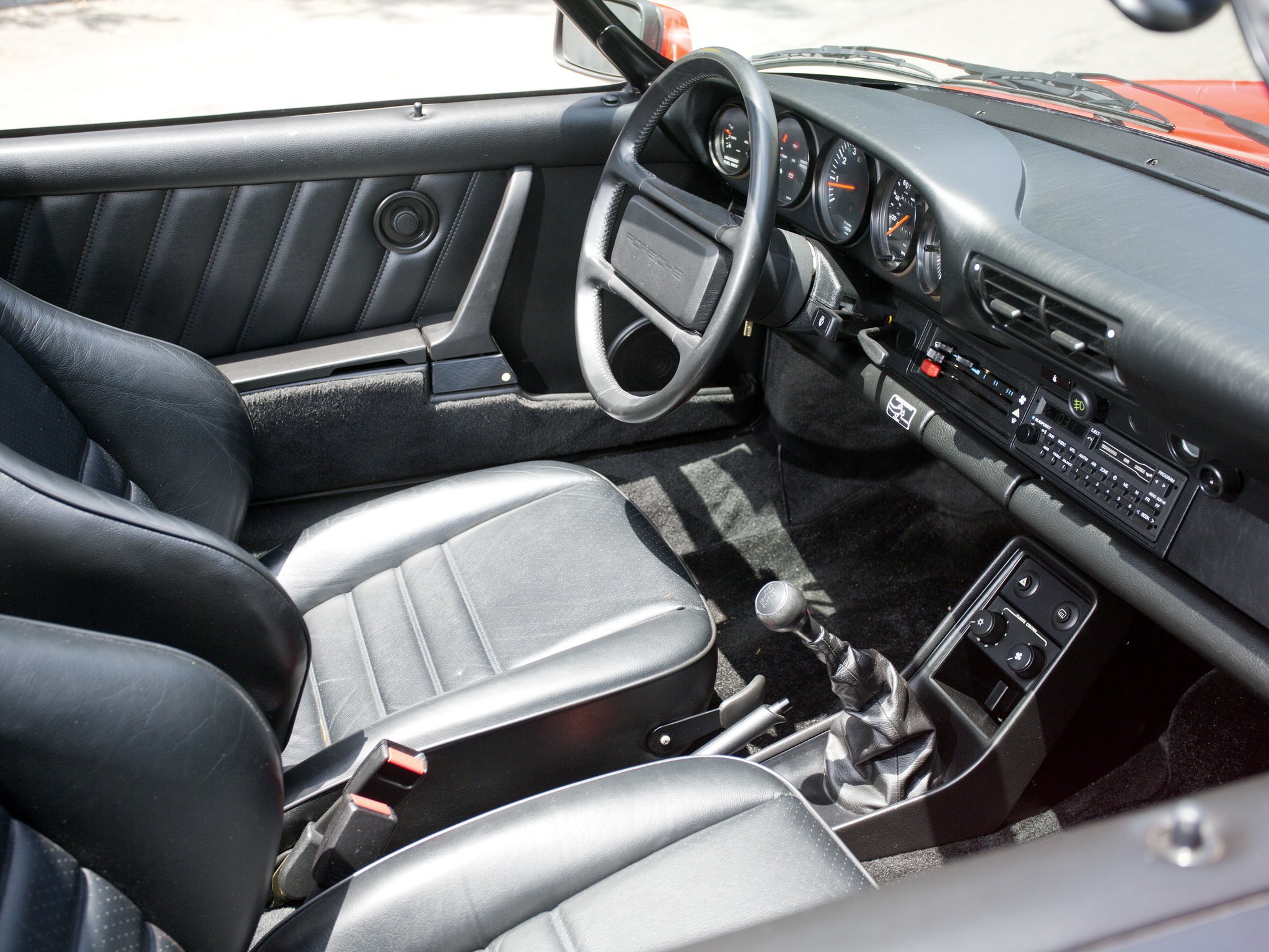 1989, Porsche, 911, Carrera, Speedster, Turbolook, Us spec, Supercar, Interior Wallpaper