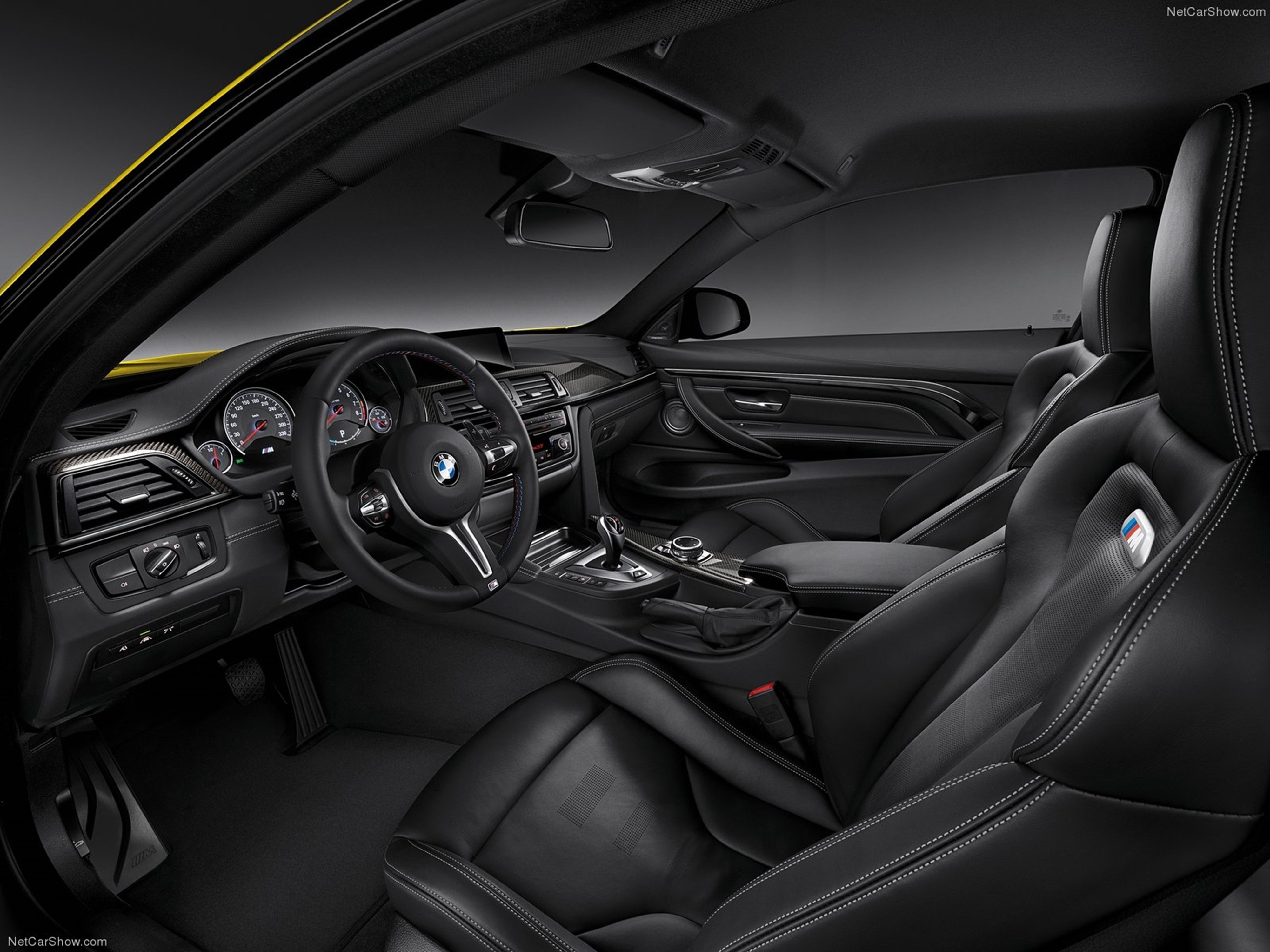 bmw, M4 coupe, 2015, Supercar, Car, Germany, Sport, 4000x3000, Interior Wallpaper
