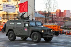 april 29th, Rehearsal, Of, 2014, Victory, Day, Parade, In, Moscow, Russia, Red, Star, Russian, Military, Army, Gaz 233014, Tigr, 4×4, Red flag, Armored, 4000×2667