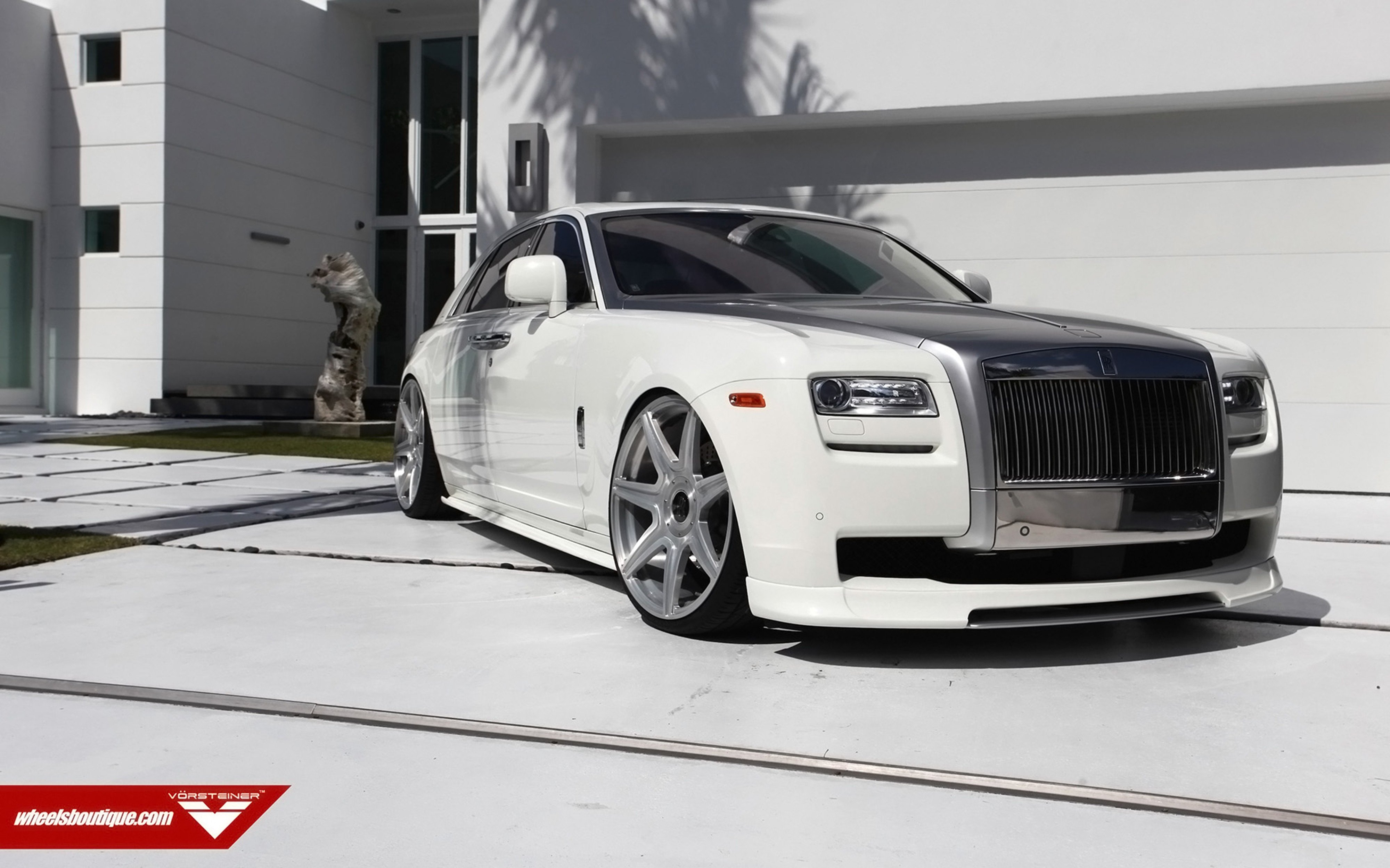 2014, Vorsteiner, Rolls royce, Ghost, Supercar, Car, Tunning, White, 4000x2500 Wallpaper